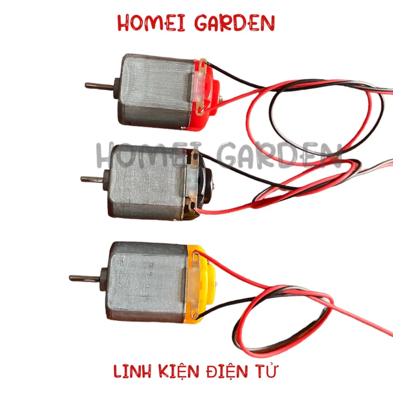 Motor mini 130 3v - 6v đen đỏ vàng kèm dây điện mới 100% dùng học tập thí nghiệm DIY stem steam - HM0255
