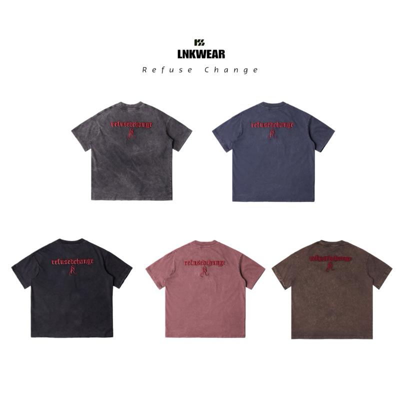  { BST 2025 } ÁO THUN WASH THÊU 3D " Refused Change " 