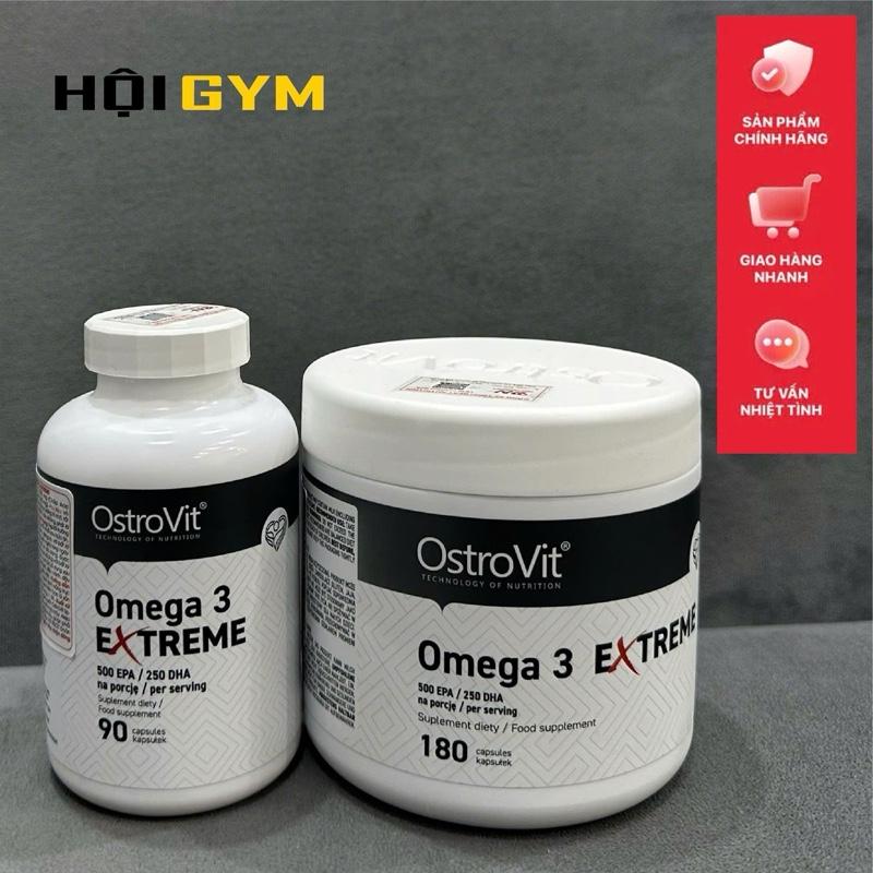  Thực phẩm dầu cá Ostrovit Omega 3 Extreme|NHẬP KHẨU BALAN|Hội Gym 