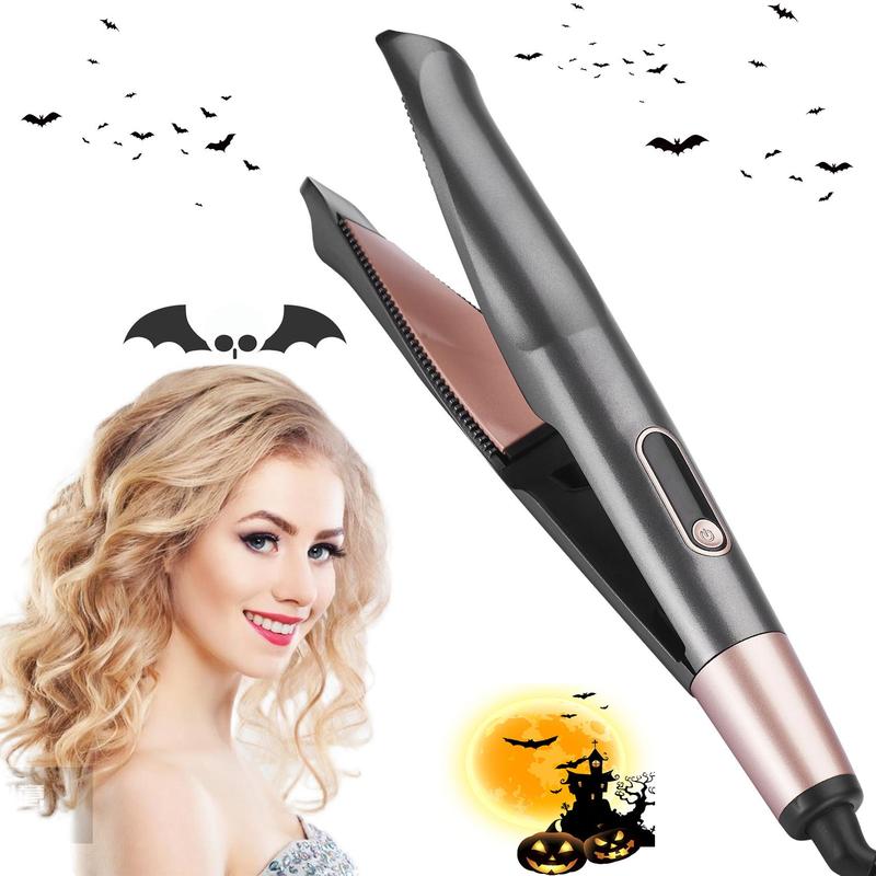 TikTok Shop 2 in 1 Hair Straightener Curler Professional Wet and Dry Dual Use Hair Straightening Iron for Fall Electric Hair Styling Tool for Home Curling Iron for Women Ideal Gift