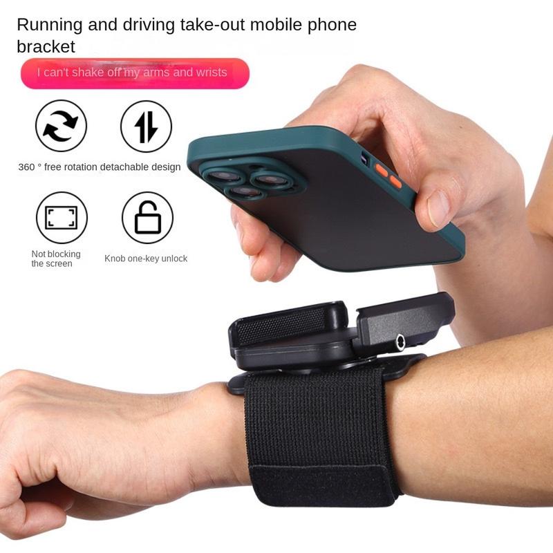 Product Introduction of Sport Armband 360 Rotatable Wristband Phone Holder Armband Comfortable Multi-Purpose Outdoor Sports Cell Phone Holder Universal Size Stable Workout Wrist Phone Holder Jogging 10