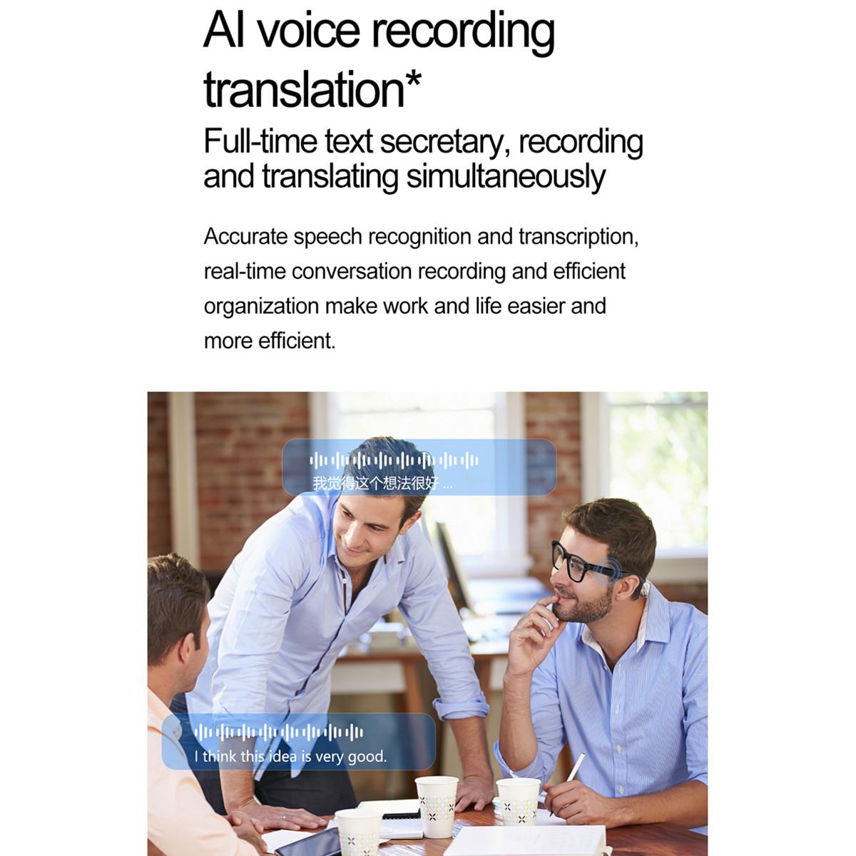 AI Smart Camera Glasses 2000W Camera Bluetooth Call WIFI Transfer 1080P Full HD Video Recording Shooting Video Smart Eyeglasses - Image 4