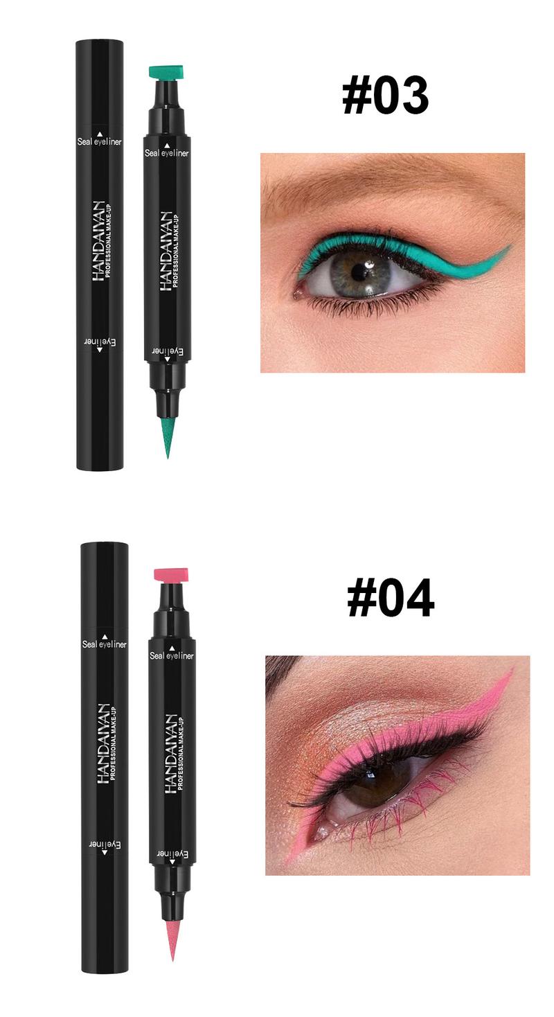 Product Introduction of Handaiyan Triangle Stamp Liquid Eyeliner | Waterproof, 24H Smudge-Proof & Quick-Dry | 2-in-1 Winged/Cat-Eye Stamp Design | Beginner-Friendly, Party/Stage Ready | TikTok Viral in Singapore #SGBeautyHack (Beauty Hack Alert!) 15
