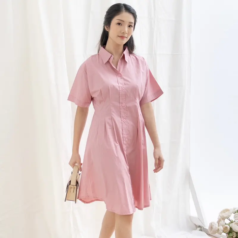 Eclaire - Joyce Dress Normal Grande Bigsize | Dress Kerah Katun Wanita Korea Casual Pastel Jumbo S-L XL XXL 2