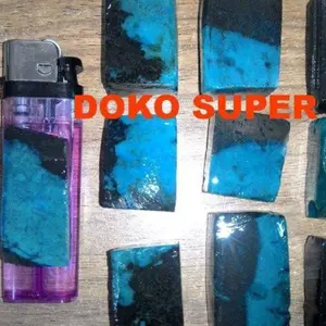 batu bacan Doko Kristal Super HQ biru campur hitam crystal