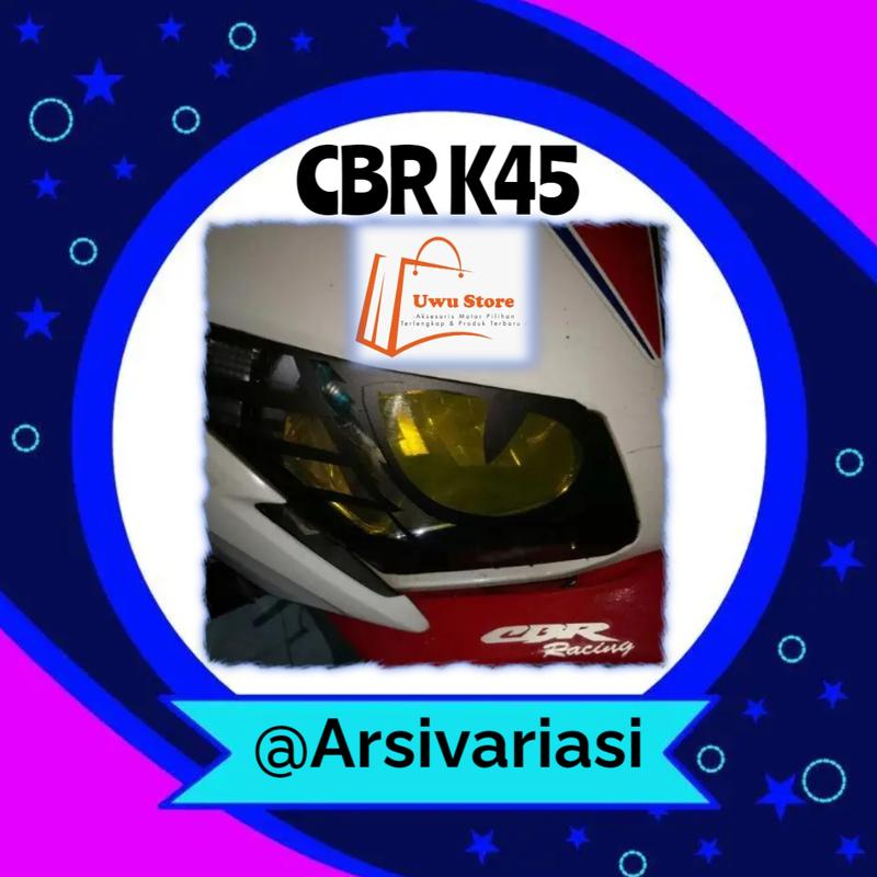 Stiker Variasi Lampu Depan CBR k45 Lokal Motorcycle 4