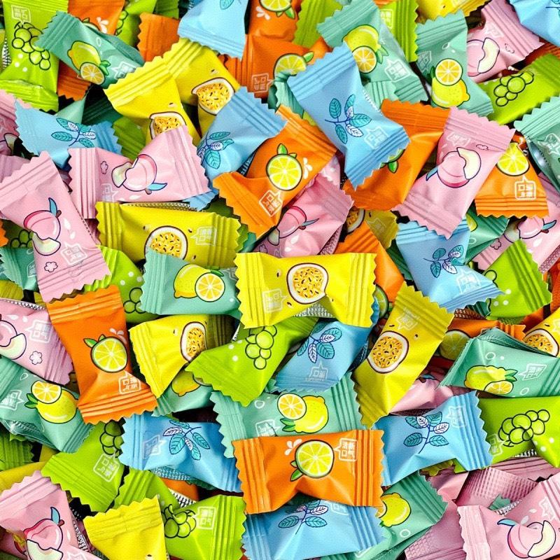 (Sỉ 500gr và 1kg kẹo trái cây)- Kẹo Trái Cây Vitamin C Không Đường - Ăn Vặt Yu Chang Snack Food Candy