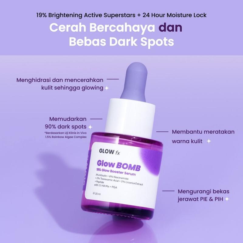 GLOW FX Glow Bomb Serum | Acne Pure Serum - Serum Glowing & Bekas Jerawat 19% Brightening Power ACNE SERUM GLOWFX GLOW FX Acne Pure Serum - Serum Untuk Jerawat GLOWFX ACNE BOMB SERUM 2