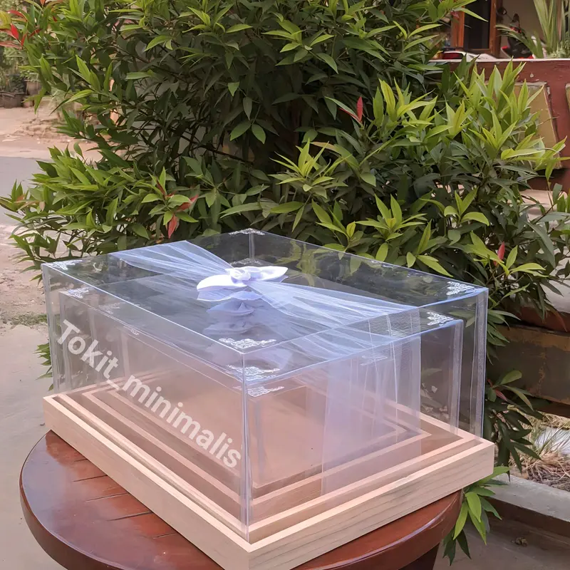 BOX HANTARAN SESERAHAN PERNIKAHAN ( ISI 3 BOX ) PLUS TUTUP MIKA 5