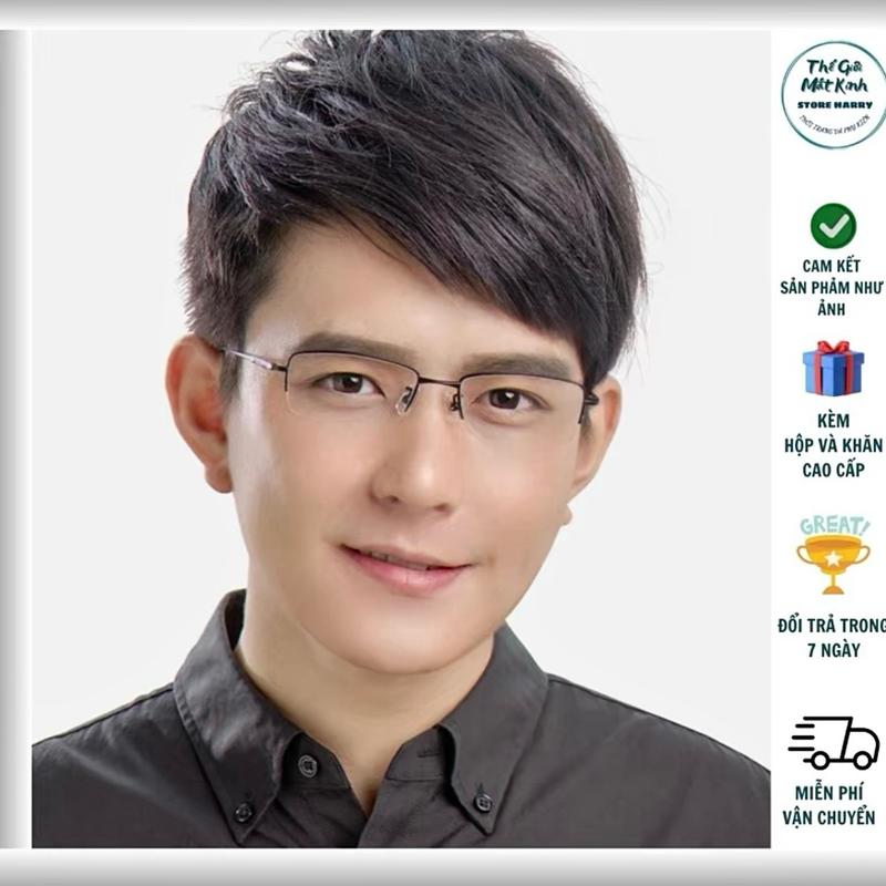 BẢN CAO CẤP MẮT KÍNH NỬA GỌNG ĐỔI MÀU GỌNG TITA N NỬA VIỀN CAO CẤP PHONG CÁCH TRẺ TRUNG,SANG TRỌNG,LỊCH LÃM CÓ THỂ THAY ĐƯỢC TRÒNG CẬN LÃO VIỄN DƯỚI 5 ĐỘ PHÙ HỢP CẢ NAM VÀ NỮ