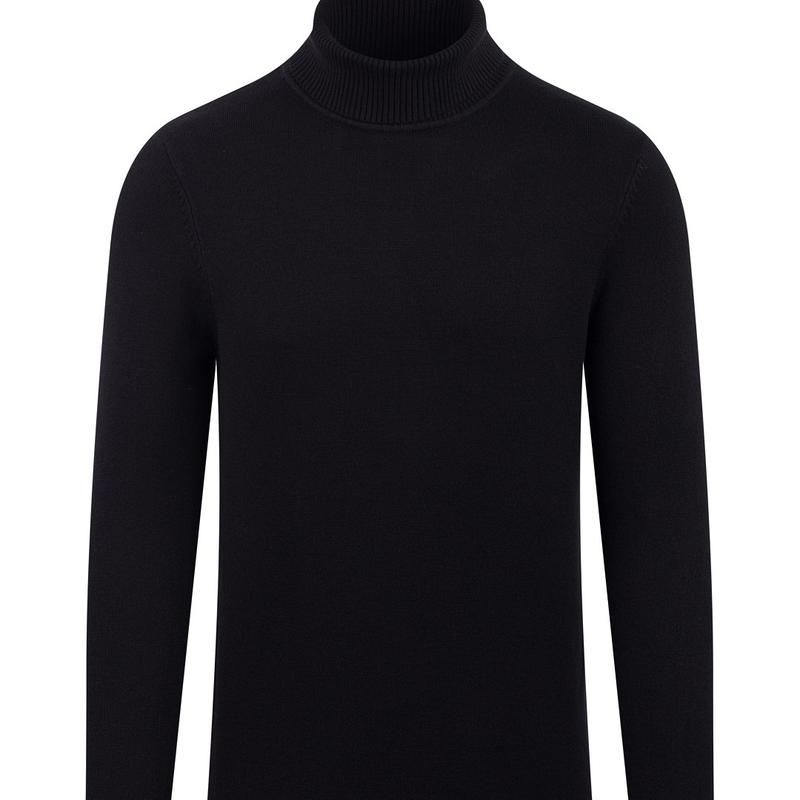 LIBERTY WINGS Áo len trơn cổ lọ lông cừu cho nam