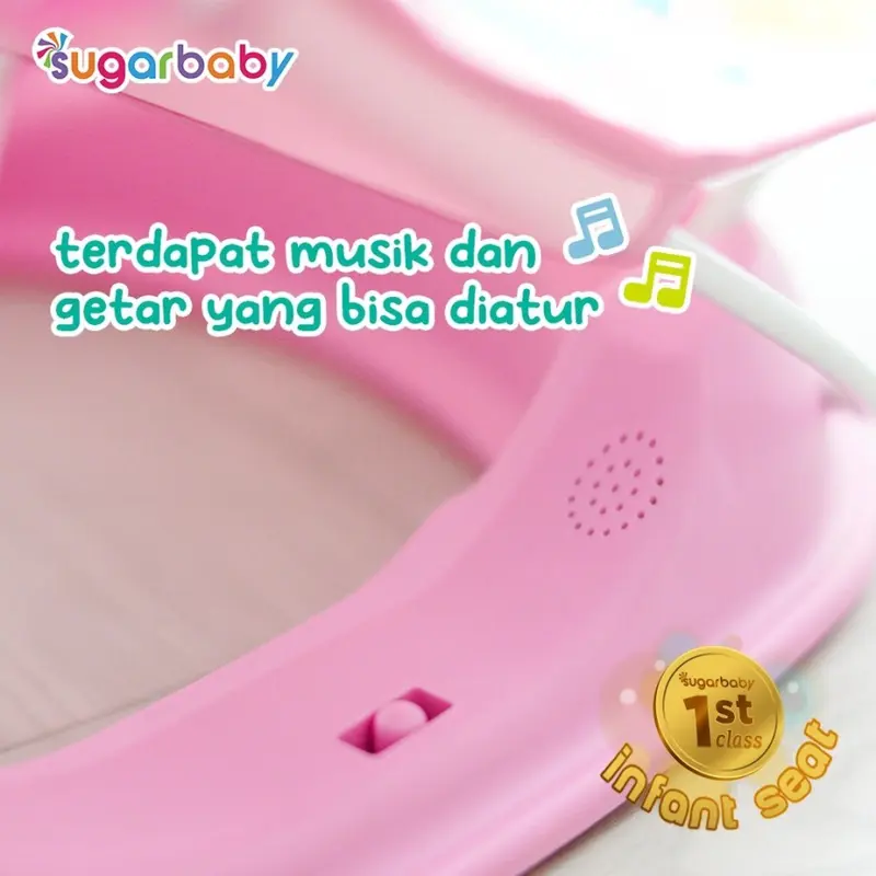 Sugar Baby Fold Up Infant Seat - Kursi Santai Getar dan Musik Bayi 3