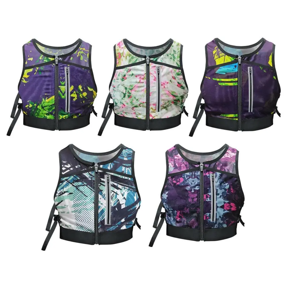 Running Vest Reflective Chest Bag for Motorcycling Hiking Night Walking