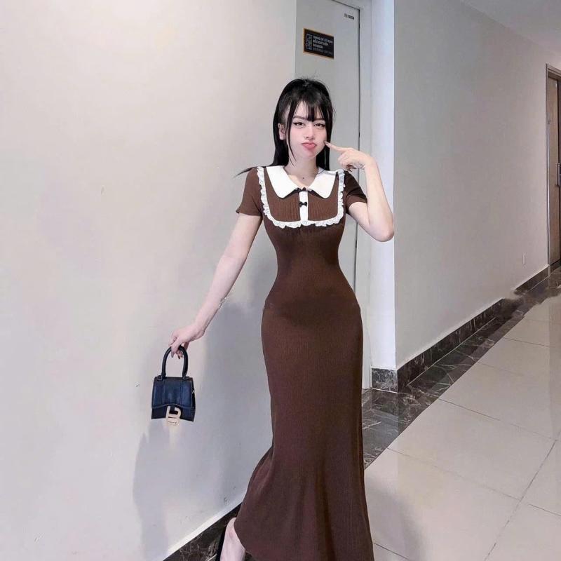 Product Introduction of Đầm Body Nữ Dáng Dài JACO D160 – Váy Ngắn Tay Viền Ngực, Thiết Kế Có Cổ Sang Chảnh Thanh Lịch 50
