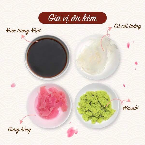 Product Introduction of [HCM - Giao 2H] Sashimi Cá Hồi 150g - 300g - 500g Tươi Ngon & Gia Vị Ăn Kèm - Đảo Hải Sản 30