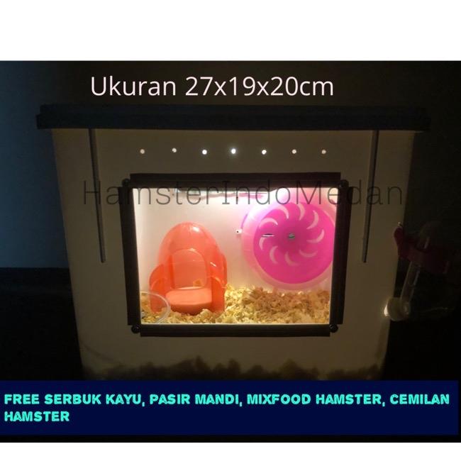 Kandang Hamster atau Reptil Rakitan UK 27x19x20cm 1