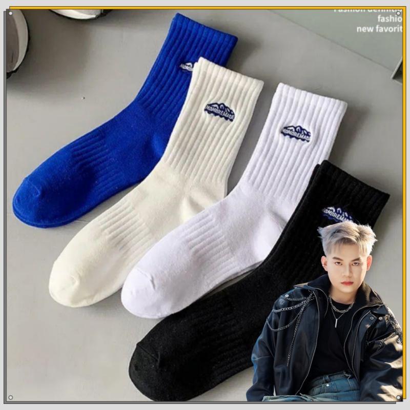 Vớ Thể Thao giản dị Mỏng Trơn Phong Cách Mùa Hè Mới Tất Menswear Kim Tuyến
