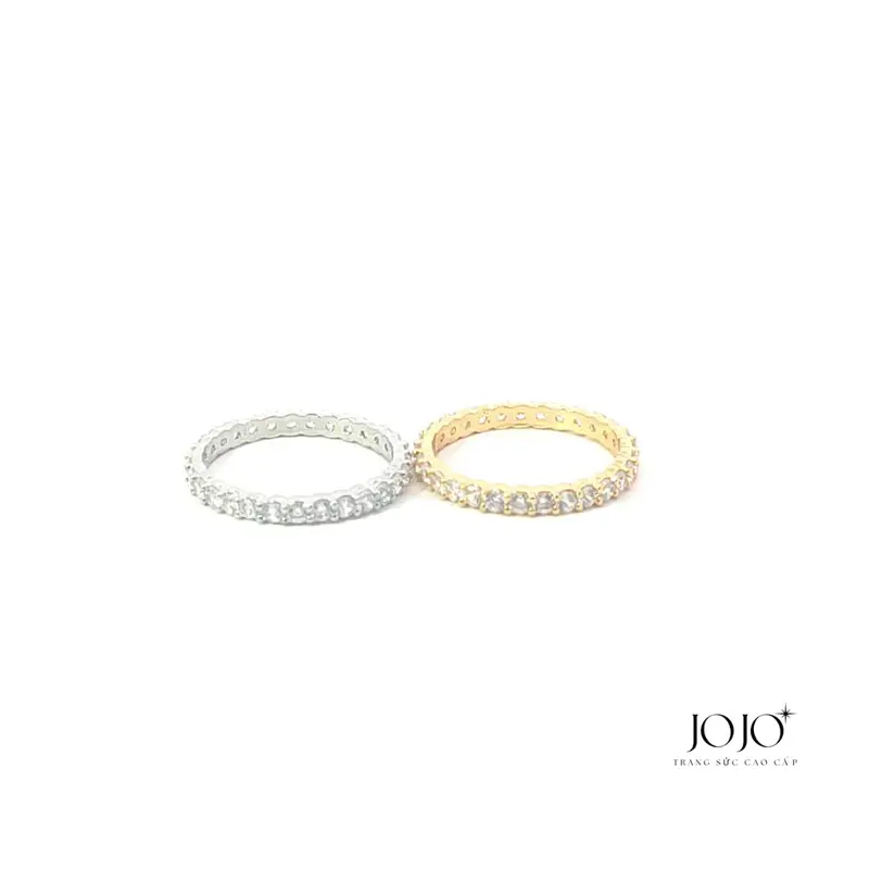 N1085 nhẫn nữ đính dá CZ cao cấp cá tính trẻ trung JOJO 0
