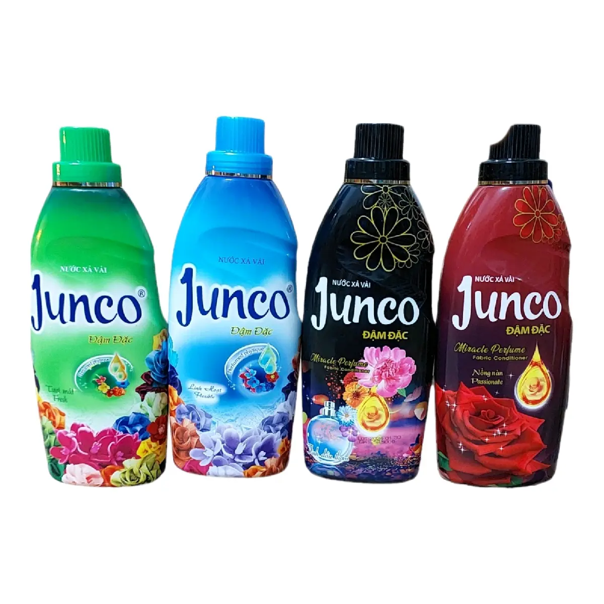 Nước xả vải chai 800mlJunCo lưu hương chính hãng đủ màu Làm Sạch