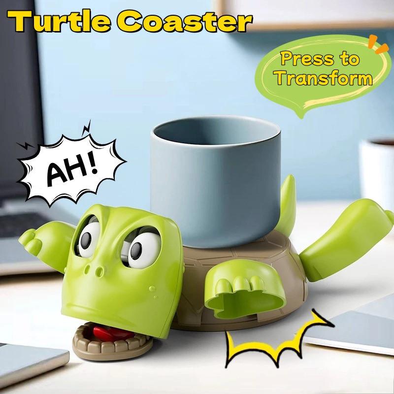 Turtle Coaster Funny Creative 3D Printing Cup Mat Office Decompression Toy Desktop Ornaments Holder Funny Toy