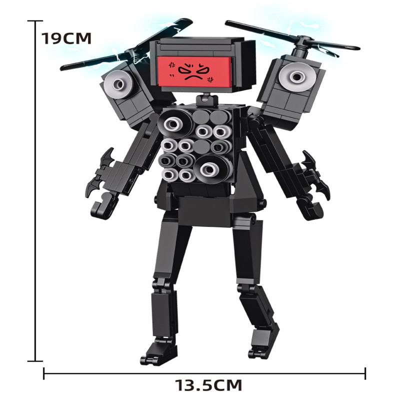 Bộ đồ chơi lắp ráp Toilet Skibidi Titan Sound Man CameraMan Titan TVman Loa SpeakerMan V2 Toy 8