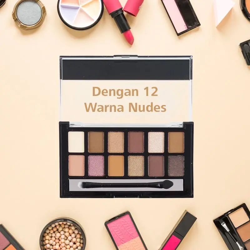 MURAH - BRASOV Eyeshadow Nude 12 Warna 1