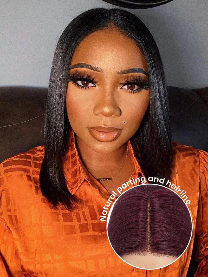 Product Introduction of 14 Inch Short Bob Wigs for Women, Gorgeous Fluffy Wigs without Bangs, Human Hair Wigs for Party, Daily Use 3