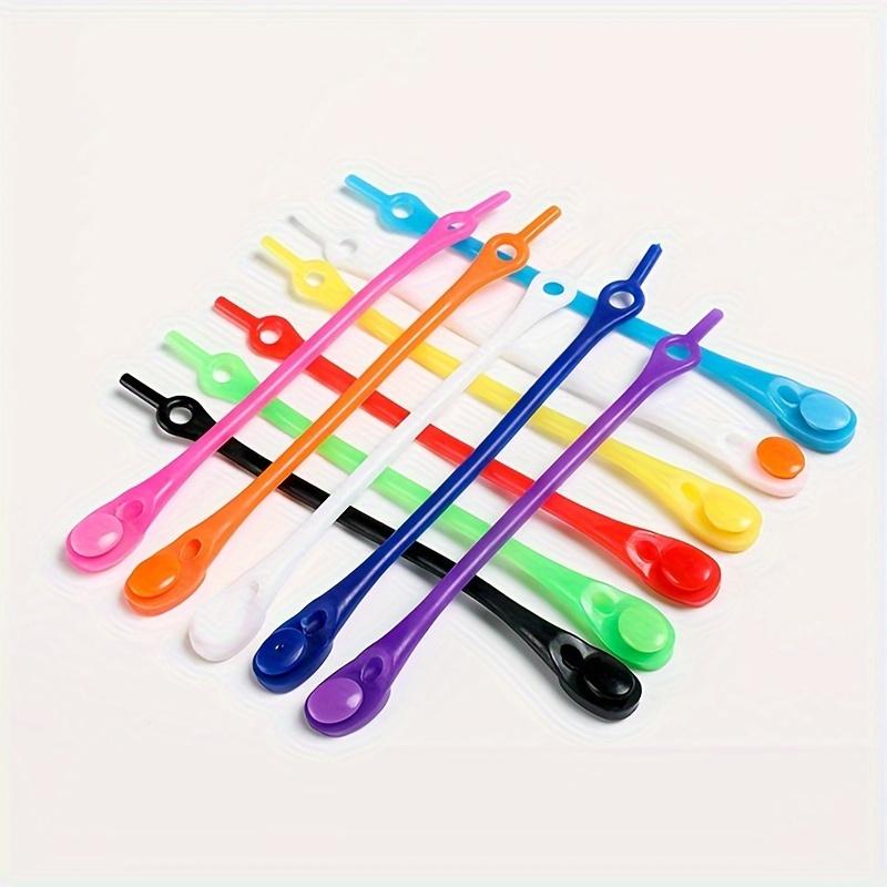 Product Introduction of 12-piece Set of Colorful Silicone Elastic Shoelaces, Multi-functional High Elasticity Lazy Shoelaces 4