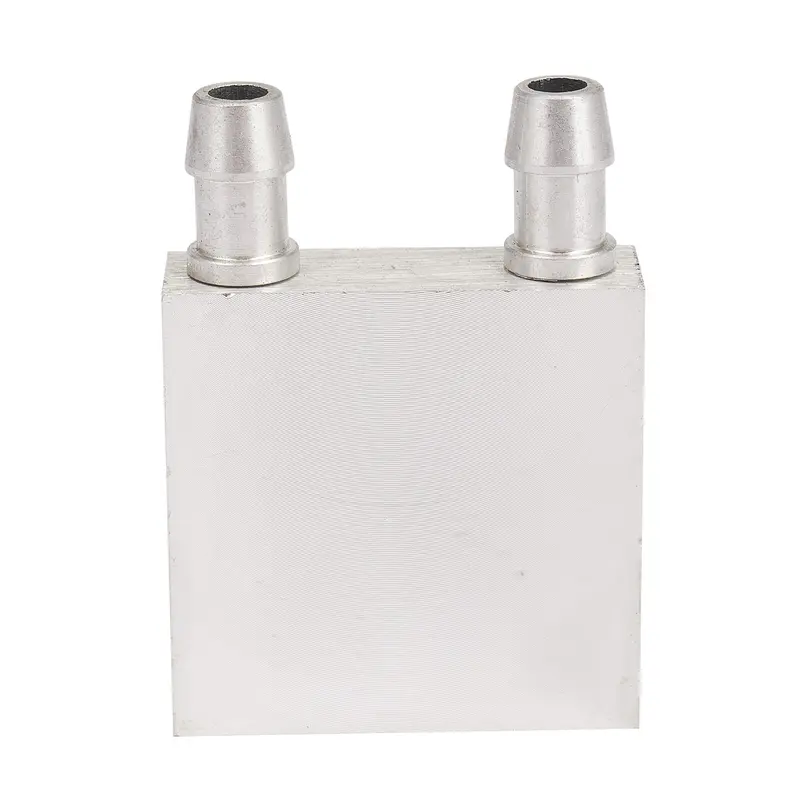 Khối làm mát nước, vật liệu hợp kim nhôm chính, kích thước 40x40mm, cho bộ làm mát nước lỏng, hệ thống tản nhiệt, màu bạc, thích hợp cho máy tính để bàn và máy tính xách tay, sử dụng cho CPU 0