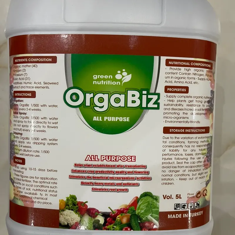 Orgabiz - Phân bón hữu cơ cao cấp nhập khẩu nguyên can từ Thổ Nhỹ Kỳ 2