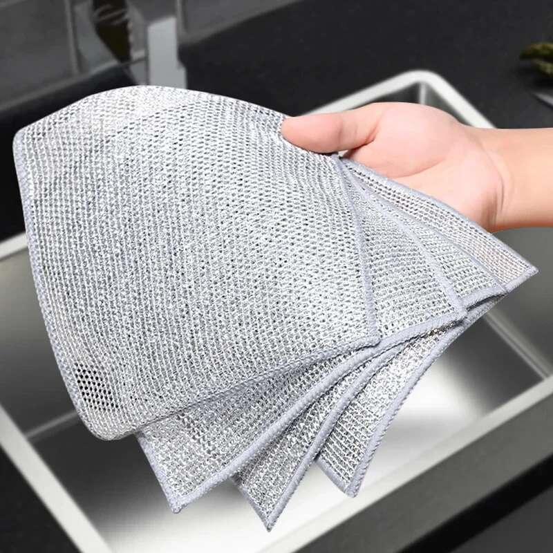 Wholesale Metal Steel Wire Rags Cloth Home Kitchen Pot Pan Dishwashing ...