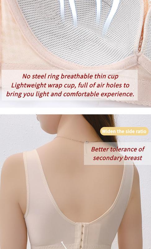Product Introduction of Women Áo Ngực Nữ, LiYOMI, Ren Mỏng Thoải Mái, Độn Ngực, Chống Chảy Xệ, Không Gọng, Đồ Lót Nữ, [Áo Ngực Ngoại Cỡ] Bra Voi Voan 19