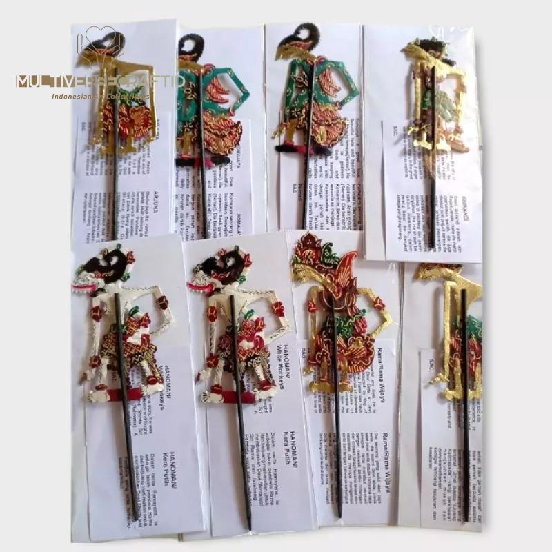 Souvenir Wayang Kulit Sapi ASLI Mini 10cm 0