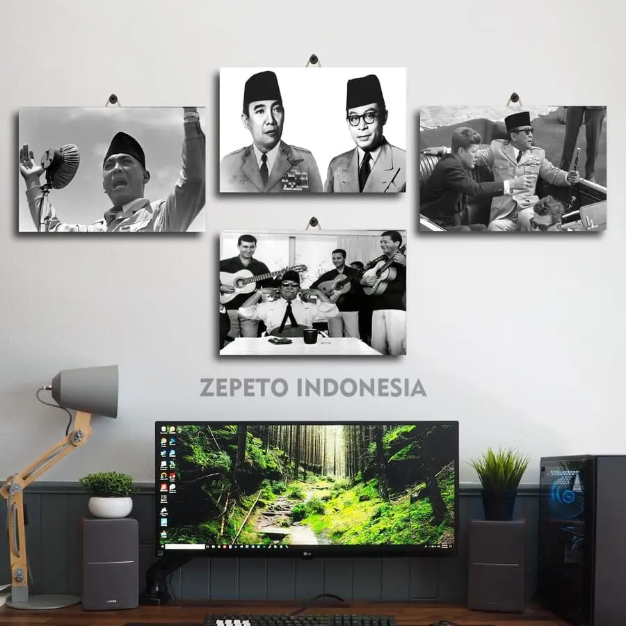 PAJANGAN DINDING PHOTO SUKARNO 20X30 7R40U/O2DPS/ DEKORASI DINDING GAMBAR PRESIDEN SOEKARNO HD / HIASAN DINDING ATTACK ON TITAN / HIASAN DINDING POSTER KAYU / BEAUTIFUL HOME DECOR WALL / FOTO POSTER / PAJANGAN MINIMALIS