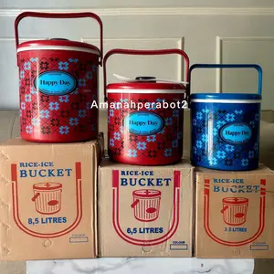 Termos Nasi Termos Es 6,5 8,5 10,5 Liter Air + Centong Rice Bucket Diamond Termos nasi Termos nasi mini