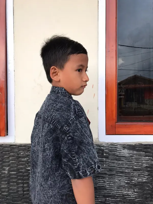 kemeja kurta jeans anak laki-laki 3-14Thn - kemeja anak - koko kurta pakistan - kemeja jeans Muslim Katun Katun 4