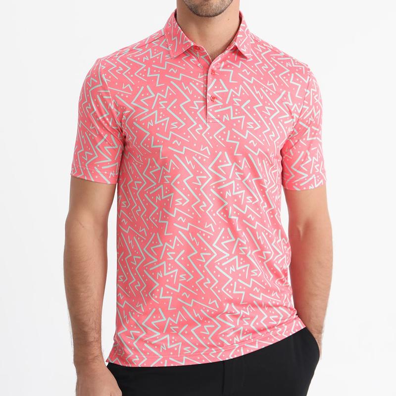 Product Introduction of Áo Polo Golf Nam, Chất Lượng Cao, Phong Cách Âu Mỹ Nhanh Khô, Thấm Hút Mồ Hôi, Áo Thun Golf Cá Tính, ngắn Tay Menswear Shirt 1