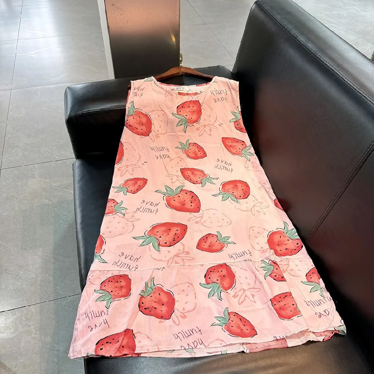 Váy tole lanh 40_75kg, đầm ngủ bigsize chất mềm mát Nữ Váy Ngủ Women