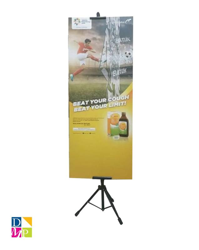 Tiang promosi 2 sisi / Tripod Banner / Standing Banner - Inc Printing 2