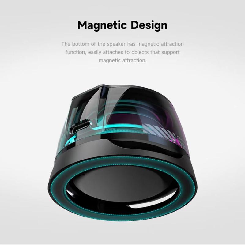 Product Introduction of G100 portable Bluetooth magnetic suction led Speaker Speaker car desktop camping mini audio extra bass Walkman Cable Charging 27