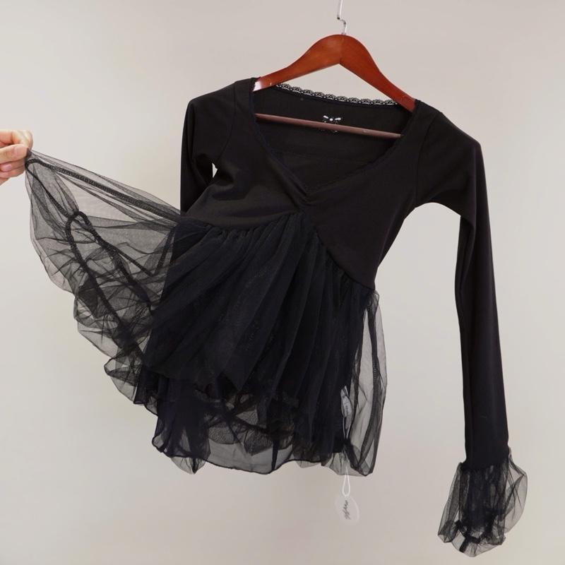 áo búp bê barbie dài tay chất co dãn