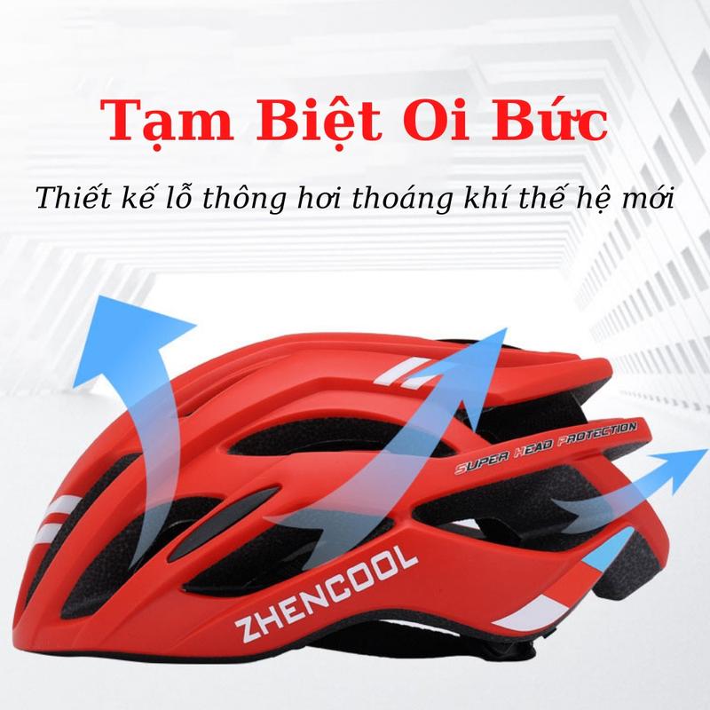 Mũ bảo hiểm xe đạp thể thao nam nữ ZhenCool - Hàng cao cấp có núm điều chỉnh size 1