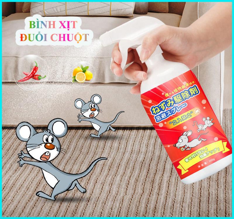 Bình Xịt Đuổi Chuột 500Ml An Toàn Hiệu Quả