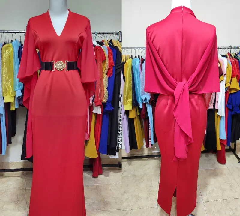 LooWear Bodycon Long Dress Butik Wanita Kondangan Casual Formal Vintage Premium Bangkok Terbaru Scuba Lembut Nyaman Panjang Simple 5