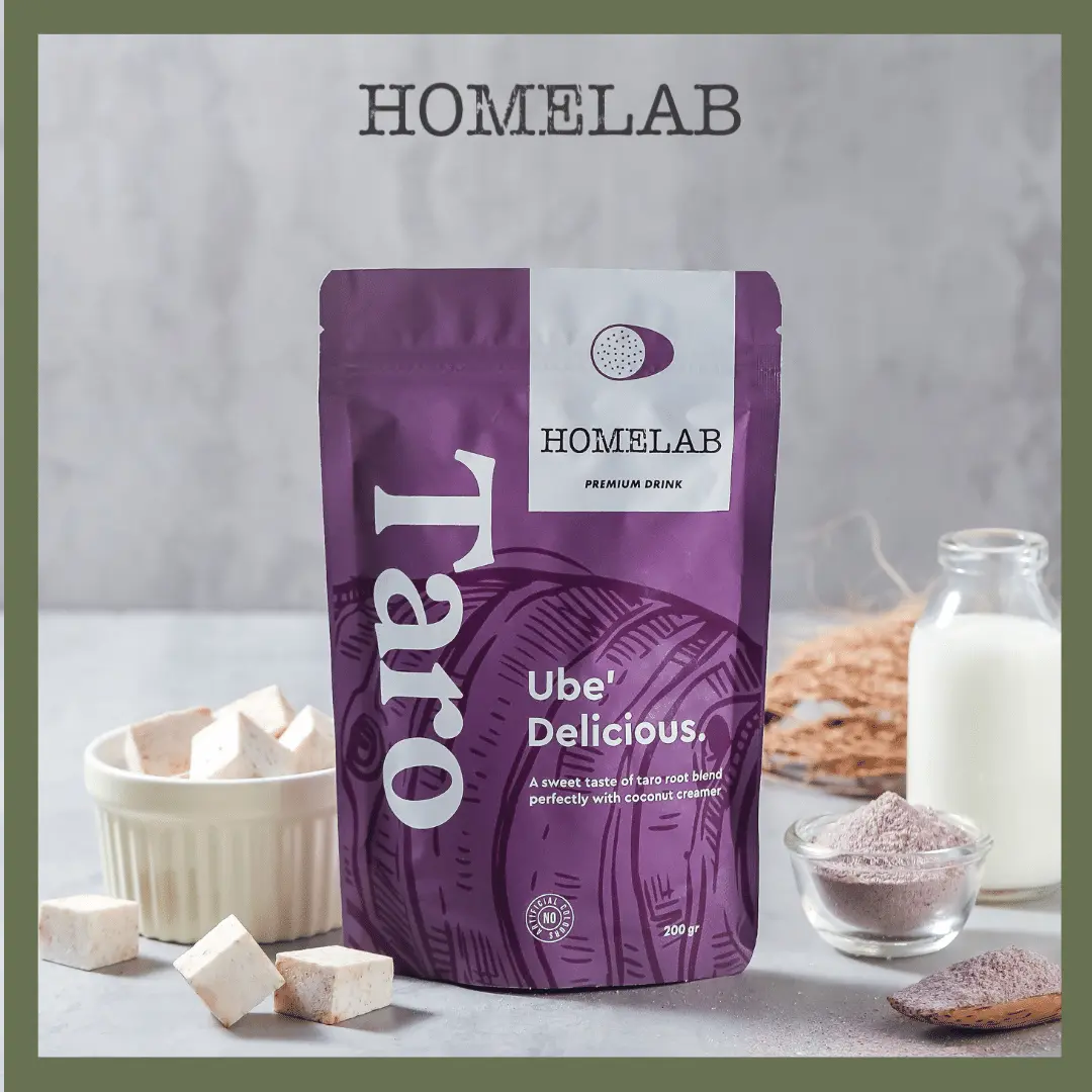Homelab Bubuk Minuman Taro Latte Premium Powder 200G
