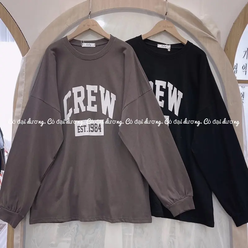 Áo thun dài tay nam nữ, áo phông dài tay unisex form rộng chất cotton dày đẹp in số 1984