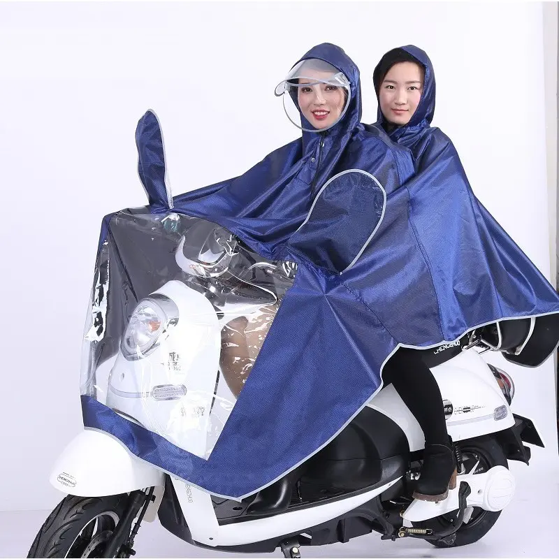 Áo Mưa Phản Quang Đi Xe Máy 2 Đầu Cánh Dơi Che Phủ Toàn Thân Kèm Kính Chắn Mưa Tiện Lợi 2 tà  nhanh khô áo mưa áo  mưa