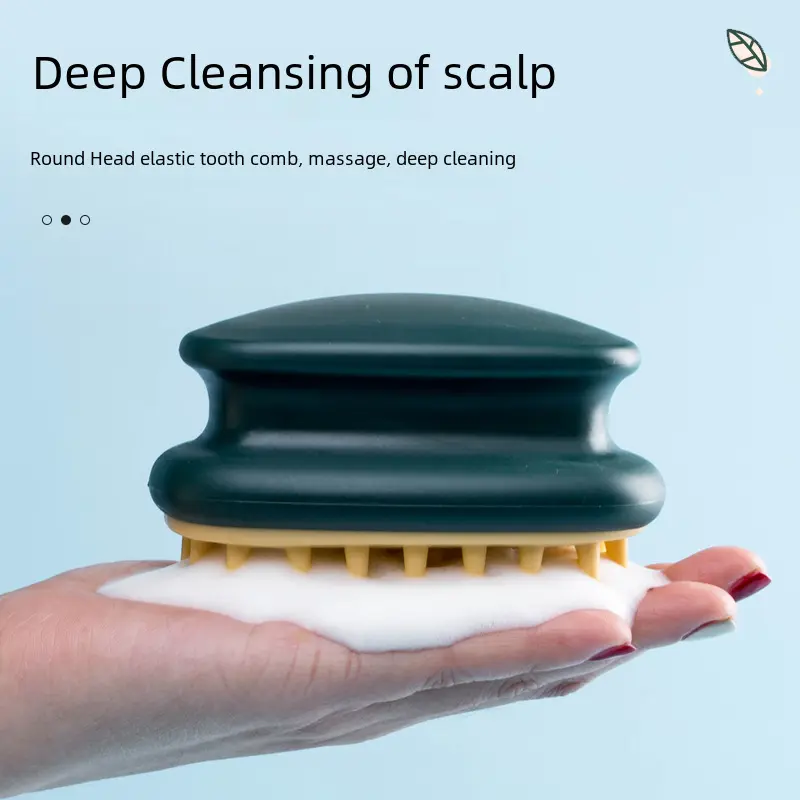 SG Tech Scalp Massage Brush 2-in-1 Wet/Dry Use Silicone Cushion Scalp Care Dandruff Killer Unisex head  massager  scalp
