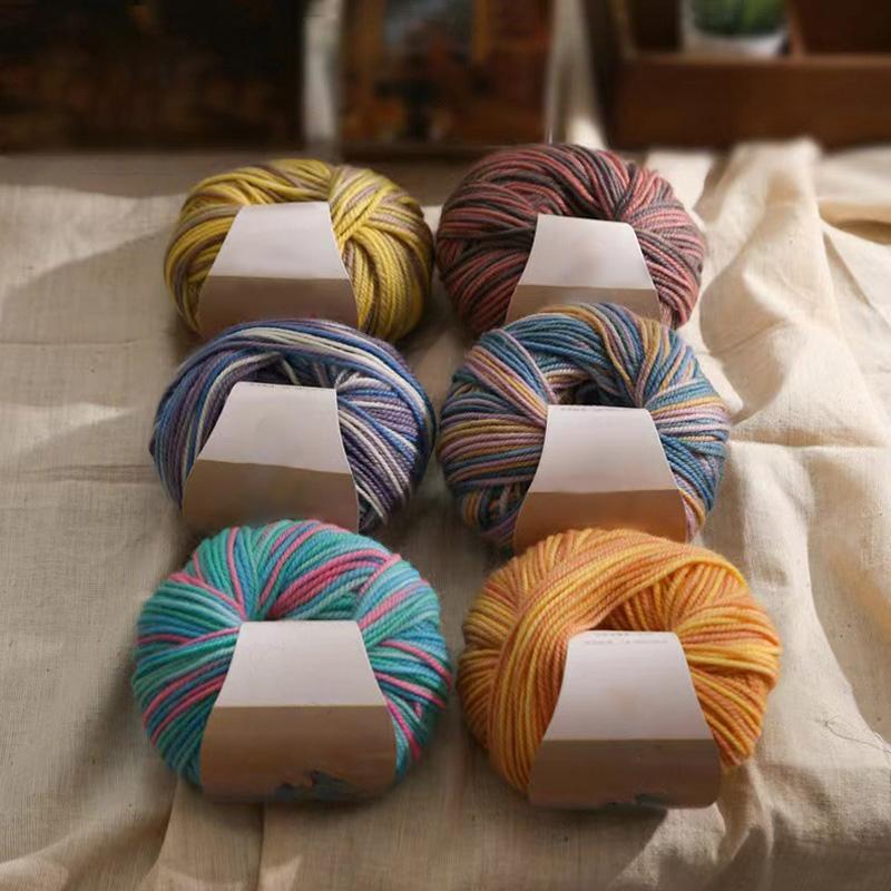 50g/Roll Sequin Mohair Yarn Soft Warm Baby Wool Crochet Yarn DIY Handmade Knitting Sweater Shawl Hat Bag Thread Sewing Supplies 1
