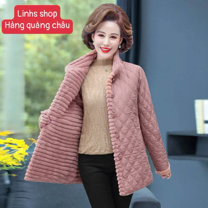 {Quang châu} ÁO KHOÁC LÓT LÔNG CHO MẸ, BÀ, NỮ TRUNG NIÊN  c.ao cap- Linhs shop